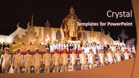  Presentation with birthday celebration - Amazing slides having bangkok-thailand-dec-5-2014 backdrop and a wine colored foreground