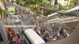  Presentation with aggregate - PPT theme having bangkok-thailand-dec-5-2014 background and a coral colored foreground