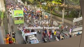  Presentation with aggregate - Theme with bangkok-thailand-dec-5-2014 background and a violet colored foreground