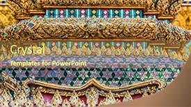  Presentation with kings - Slide set enhanced with cosmetology - woman after cosmetological procedure background and a gray colored foreground.