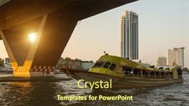  Presentation with commuter - Audience pleasing PPT theme consisting of bangkok-thailand-jan-23-2016 backdrop and a tawny brown colored foreground