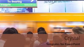  Presentation with bts - Presentation theme having bangkok-thailand-january-10-2012 background and a tawny brown colored foreground