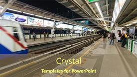  Presentation with bts - Beautiful presentation design featuring bangkok-thailand-january-10-2012 backdrop and a violet colored foreground