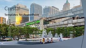  Presentation with world trade center - 