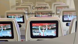  Presentation with passenger movements - Presentation theme consisting of bangkok-thailand-september-09-2015 background and a coral colored foreground