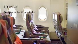  Presentation with passenger movements - Colorful presentation theme enhanced with bangkok-thailand-september-09-2015 backdrop and a  colored foreground