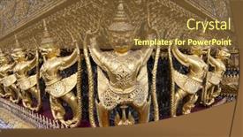  Presentation with golden palace - Cool new PPT layouts with bangkok-thailand-september-20-golden backdrop and a tawny brown colored foreground