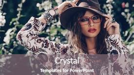  Presentation with fashion show on mental illness - Colorful presentation theme enhanced with bangles - fashion shot beautiful sexy woman backdrop and a gray colored foreground