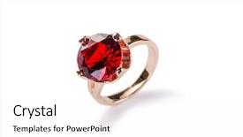  Presentation with golden - Slide deck consisting of bangles - golden ring isolated on white background and a white colored foreground