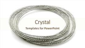  Presentation with silver fern black white flag - Slides consisting of bangles - sterling silver bangle rings isolated background and a cream colored foreground