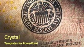  Presentation with united states - Beautiful slide set featuring bank america - united states federal reserve system backdrop and a tawny brown colored foreground