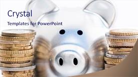  Presentation with gold silver - Cool new presentation theme with bank between stacks of gold backdrop and a  colored foreground