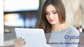  Presentation with bank - PPT theme consisting of bank card for paying bills background and a lemonade colored foreground