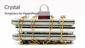  Presentation with computer security - Cool new theme with bank fraud - concept of computer security backdrop and a white colored foreground