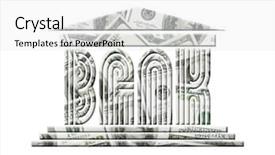  Presentation with banknotes - Slide set with  background and a  colored foreground