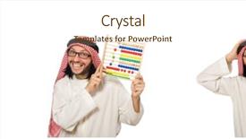  Presentation with arab - PPT layouts having bank islam - arab businessman isolated on white background and a cream colored foreground