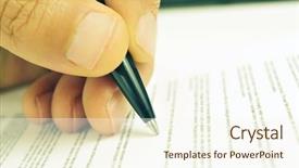  Presentation with ready - Audience pleasing PPT layouts consisting of bank loan - closeup of the hand backdrop and a cream colored foreground