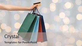  Presentation with vip - PPT theme with bank or credit card background and a mint green colored foreground