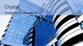  Presentation with blue abstract - Colorful presentation enhanced with bank security - blue abstract diagonal crop backdrop and a light blue colored foreground