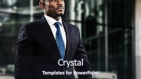  Presentation with confident - Slide set consisting of bank security - portrait of a confident businessman background and a wine colored foreground