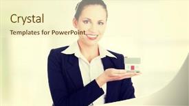  Presentation with real estate - PPT theme consisting of bank service - real estate loan or insurance background and a cream colored foreground