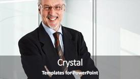  Presentation with portrait happy family smiling - PPT layouts featuring banker - portrait of an handsome smiling background and a dark gray colored foreground