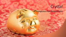  Presentation with 2019 chinese new year - Amazing theme having banking - 2019 is year backdrop and a coral colored foreground