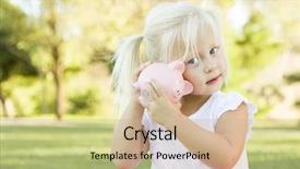  Presentation with black couple having fun - Slide deck featuring banking - cute little girl having fun background and a coral colored foreground