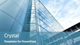  Presentation with banking - Cool new presentation theme with banking - perspective and underside angle view backdrop and a teal colored foreground