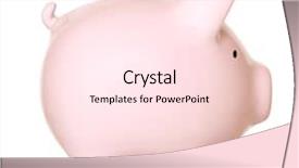  Presentation with banking - Audience pleasing PPT layouts consisting of banking - pink piggy bank isolated backdrop and a pink colored foreground