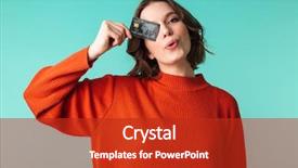  Presentation with credit card - Slides featuring banking - portrait of a pretty young background and a crimson colored foreground