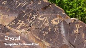  Presentation with village india - PPT layouts having banking india - domkhar rock art sanctuary background and a coral colored foreground