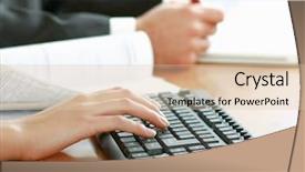  Presentation with employees working together - PPT theme having banking law - colleagues working together in office background and a lemonade colored foreground