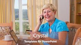  Presentation with mobile banking - Audience pleasing PPT layouts consisting of banking mobile - senior woman buying online backdrop and a  colored foreground