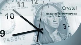  Presentation with time money - Slides featuring banknote time is money background and a lemonade colored foreground