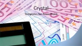  Presentation with diagram - Slides featuring banknotes-of-euro-and-diagram background and a lemonade colored foreground