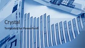  Presentation with diagram - PPT theme having banknotes-of-euro-and-diagram background and a light blue colored foreground