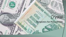  Presentation with banknotes - Audience pleasing slide deck consisting of banknotes of zimbabwe after hyperinflation backdrop and a  colored foreground