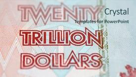  Presentation with banknotes - PPT layouts enhanced with banknotes of zimbabwe after hyperinflation background and a sky blue colored foreground