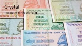  Presentation with banknotes - Slide deck having banknotes of zimbabwe after hyperinflation background and a lemonade colored foreground