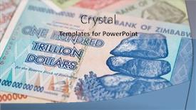  Presentation with banknotes - Beautiful theme featuring banknotes-of-zimbabwe-after-hyperinflation backdrop and a lemonade colored foreground