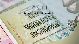  Presentation with banknotes - Audience pleasing PPT layouts consisting of banknotes-of-zimbabwe-after-hyperinflation backdrop and a lemonade colored foreground