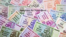  Presentation with banknotes - Amazing slide set having banknotes-of-zimbabwe-after-hyperinflation backdrop and a lemonade colored foreground