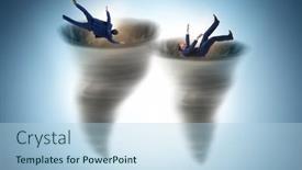  Presentation with bankruptcy - Cool new slide set with bankruptcy-and-crisis-concept backdrop and a light blue colored foreground