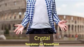  Presentation with bankruptcy - Theme having bankruptcy-financial-crisis-and-poverty background and a tawny brown colored foreground