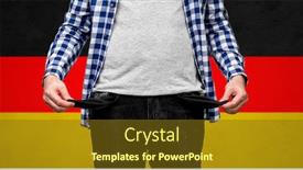  Presentation with bankruptcy - Slide deck featuring bankruptcy-financial-crisis-and-poverty background and a tawny brown colored foreground