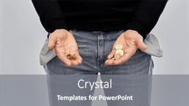  Presentation with bankruptcy - Slide set having bankruptcy-financial-crisis-and-poverty background and a gray colored foreground