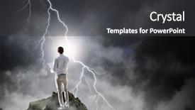  Presentation with financial crisis - PPT layouts having bankruptsy - concept of financial crisis mixed background and a  colored foreground