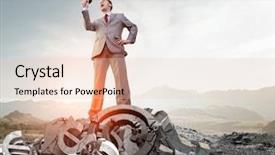  Presentation with power media - Cool new presentation with bankruptsy - he is big boss backdrop and a lemonade colored foreground