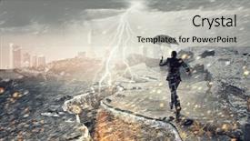  Presentation with challenge - Beautiful PPT layouts featuring bankruptsy - strong enough to challenge it backdrop and a  colored foreground